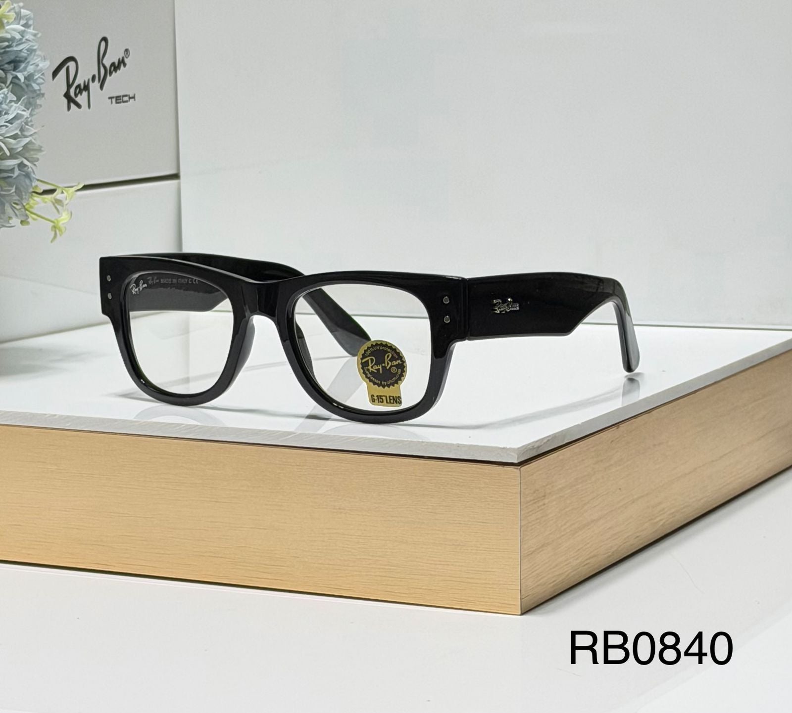 RB Black stylish wayfarer