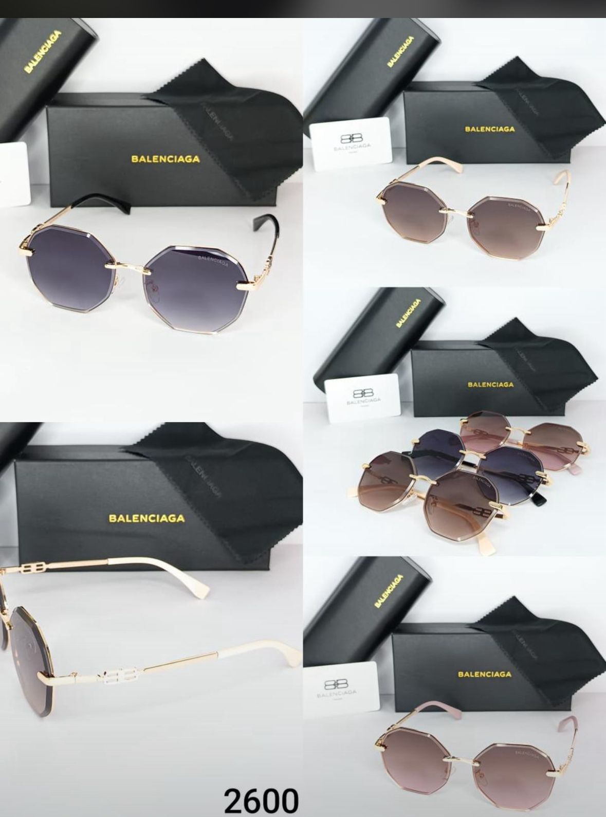 Luxury Geometric Sunglasses – Premium Gold Frame
